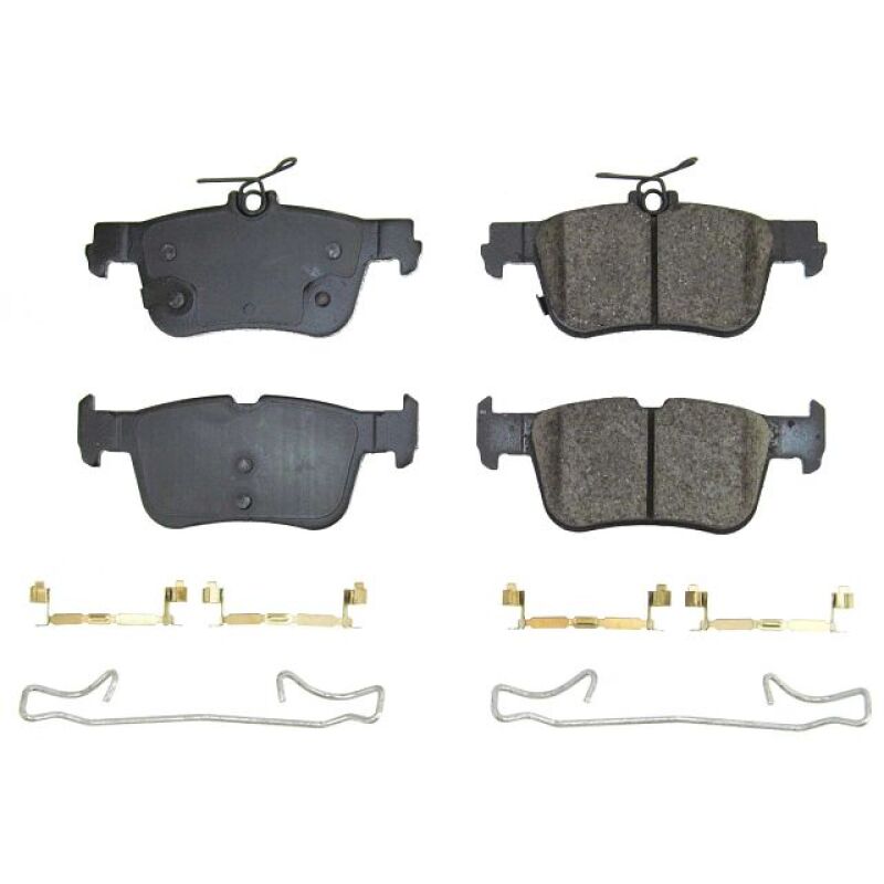 Power Stop 21-22 Ford Mustang Mach-E Rear Z17 Evo Ceramic Brake Pads w/Hardware