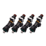 BLOX Racing Eco-Fi Street Injectors 1000cc/min w/1in Adapter For Honda B/D/H Series - Set of 4