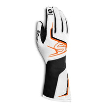 Load image into Gallery viewer, Sparco Gloves Tide K 08 WHT/BLK/ORG