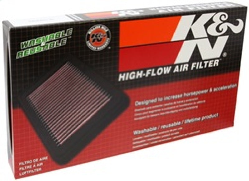 K&N Replacement Panel Filter for Peugeot / Citroen 13in O/S Length x 4in O/S Width x 1.125in Height