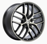 BBS CC-R 20x9 5x120 ET25 Satin Graphite Diamond Cut Polished Rim Protector Wheel -82mm PFS Required