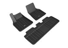 Load image into Gallery viewer, 3D MAXpider 2020-2021 Tesla Model Y Elitect 1st &amp; 2nd Row Floormats - Black