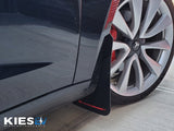 Rally Armor 17-23 Tesla Model 3 Black UR Mud Flap w/Red Logo