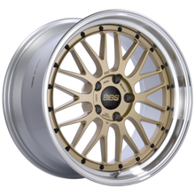 Load image into Gallery viewer, BBS LM 19x11 5x120 ET25 Gold Center Diamond Cut Lip Wheel - 82mm PFS/Clip Required