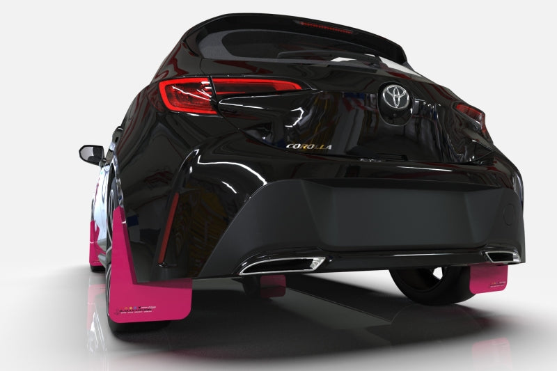 Rally Armor 15-17.5 MKVII VW Golf R Pink Mud Flap BCE Logo