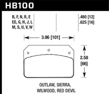 Load image into Gallery viewer, Hawk Dynalite/Outlaw/Sierra Caliper DTC-70 .625 Thickness Motorsports Brake Pads